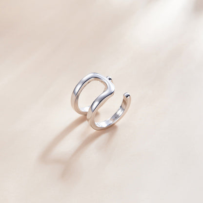 925 Sterling Silver Earrings 1.2*0.8cm with Platinum Plating for Women