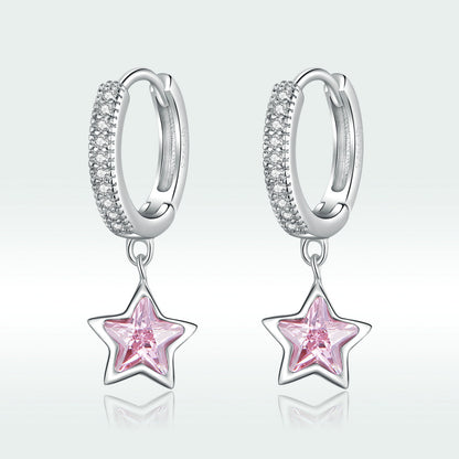 925 Sterling Silver Earrings with Pavé Setting CZ for Women