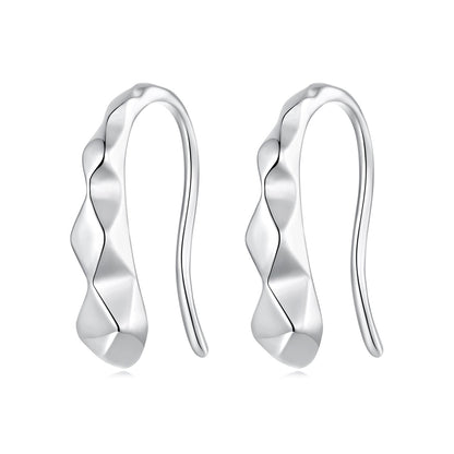 925 Sterling Silver White Gold Plated Earrings