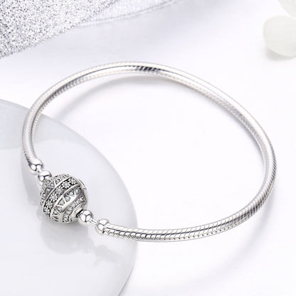 925 Sterling Silver SCB Bracelet Style Nan Size 17.0 for Women