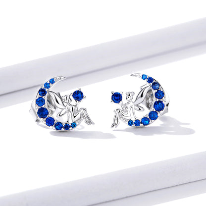 925 Sterling Silver Plated Platinum Pavé Setting CZ Earrings