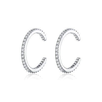 925 Sterling Silver Earrings with Pavé Set CZ