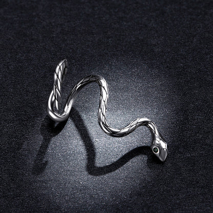 925 Sterling Silver Oxidized 2.5x1.9 cm Pavé Setting CZ Earrings for Women