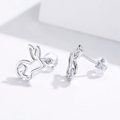 S925 Sterling Silver Plated Platinum Earrings