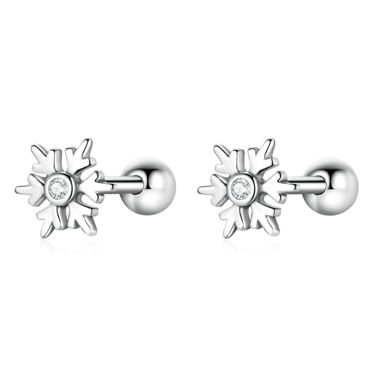 925 Sterling Silver Earrings with Pavé Setting and Oxidized Finish