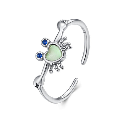 925 Sterling Silver Moonstone and Synthetic Spinel Ring for Women