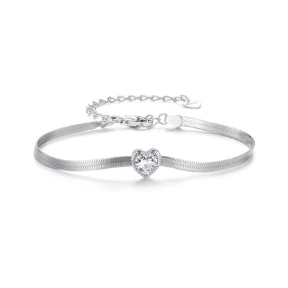 925 Sterling Silver Pavé CZ Bracelet for Women