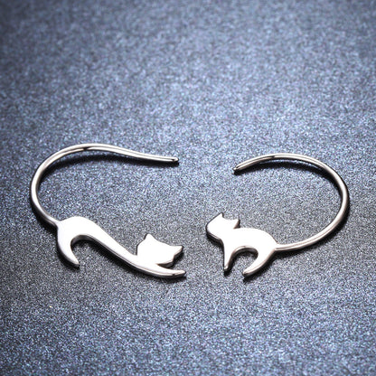925 Sterling Silver Earrings for Women - 3*2.5cm, Platinum Plated
