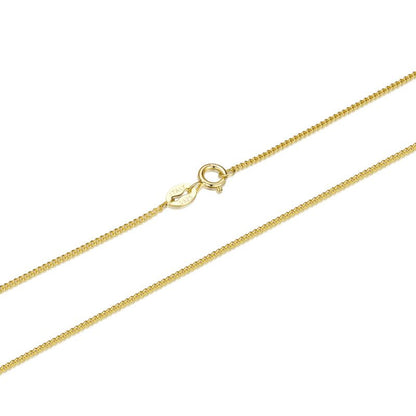 925 Sterling Silver Plated Platinum 45cm Necklace for Men