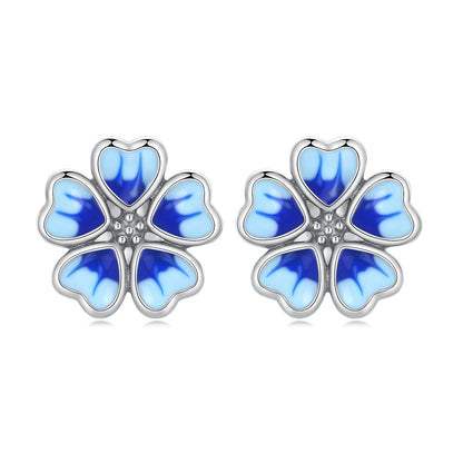 925 Sterling Silver Enamel Earrings for Women