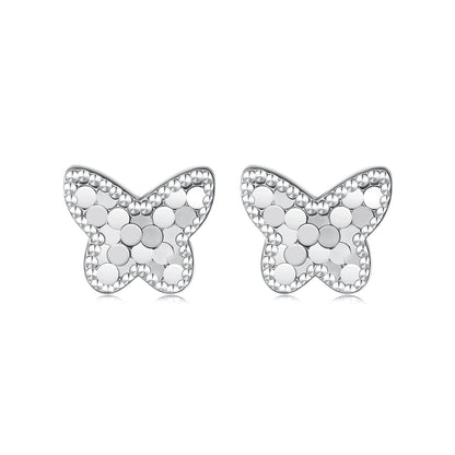 925 Sterling Silver Earrings with Plated White Gold for Women