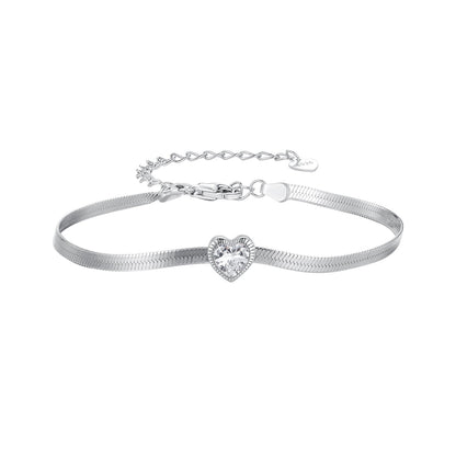 925 Sterling Silver Pavé CZ Bracelet for Women