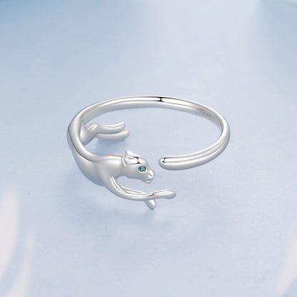 925 Sterling Silver Ring with Pavé Setting CZ in White Gold Plating