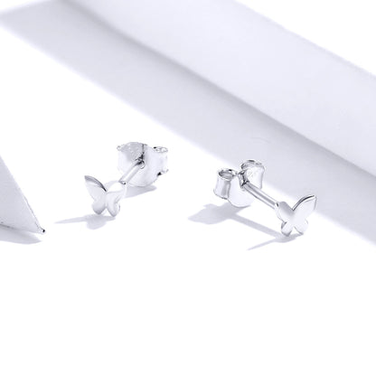 925 Sterling Silver & Platinum Plated Earrings
