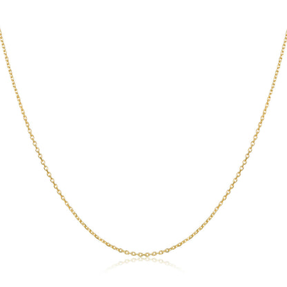 925 Sterling Silver Gold Plated 40cm Necklace for Women