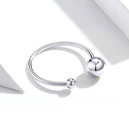 S925 Sterling Silver Plated Platinum Ring