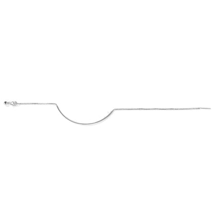 925 Sterling Silver Adjustable Platinum-Plated Bracelet for Women