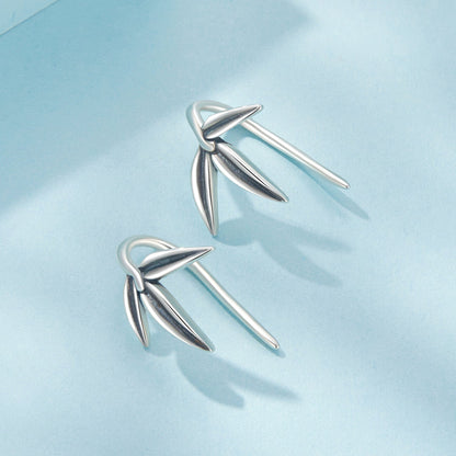 925 Sterling Silver Oxidized Silver Earrings for Women