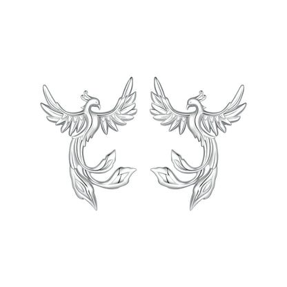 925 Sterling Silver Plated White Gold Earrings for Women