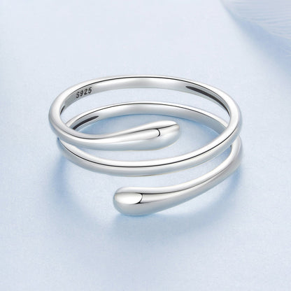925 Sterling Silver Oxidized Silver Adjustable Rings