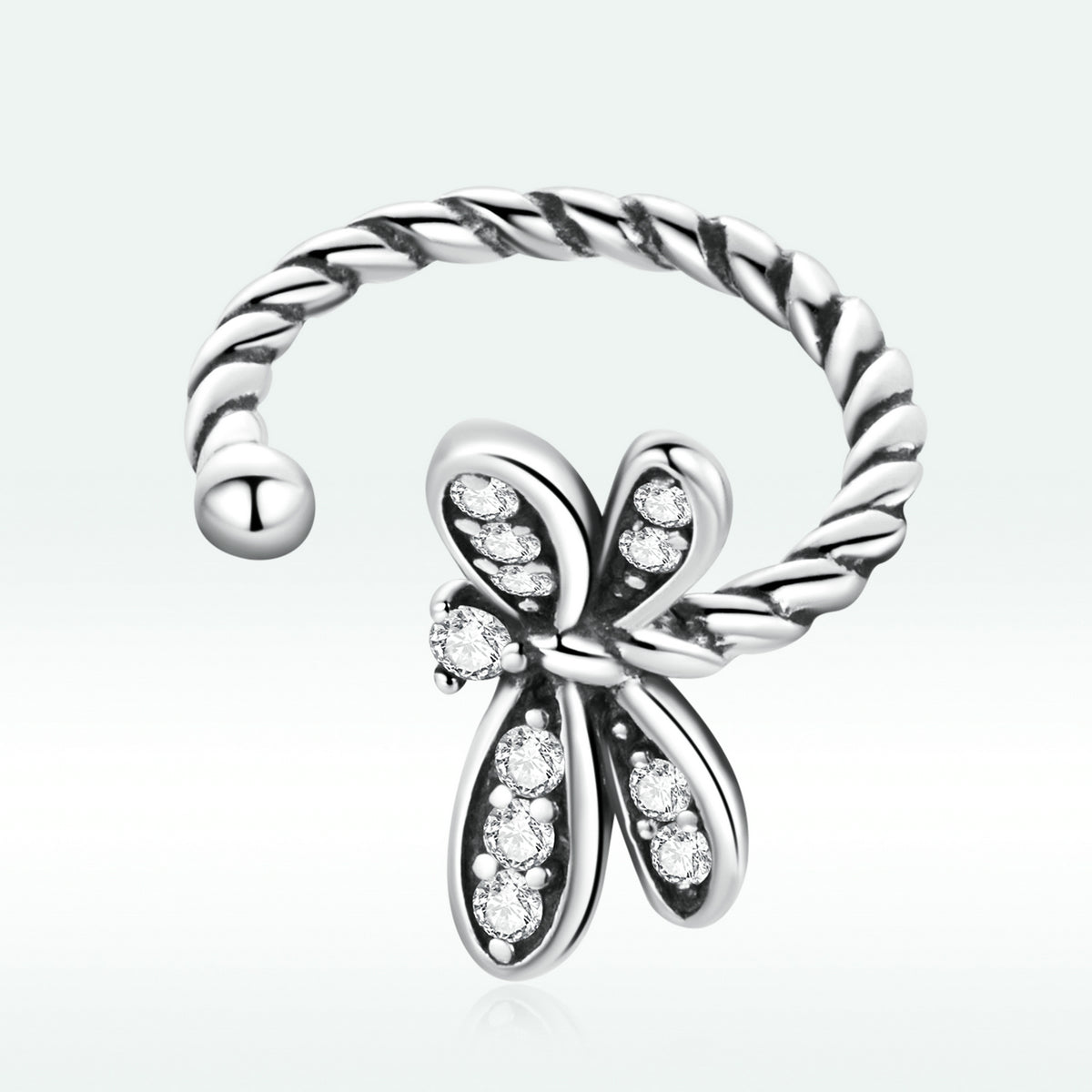 925 Sterling Silver Earrings with Pavé Setting and CZ for Women