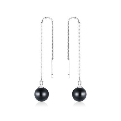 925 Sterling Silver Earrings with Quality Shell Pearl for Women