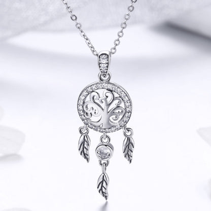 925 Sterling Silver Necklace 36-45cm with Pendant for Women