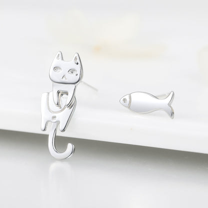 925 Sterling Silver Earrings with Platinum Plating for Women