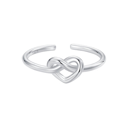 925 Sterling Silver & Plated White Gold 1.6mm Ring for Women