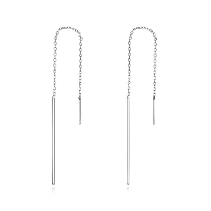 925 Sterling Silver Plated Platinum Earrings