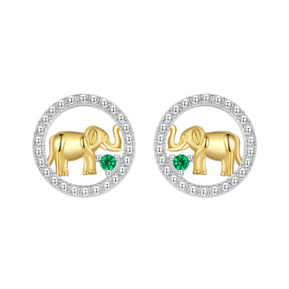 925 Sterling Silver Earrings with CZ in White Gold Plated for Women