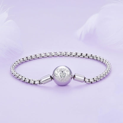 925 Sterling Silver Bracelet 19cm with CZ Stones for Women