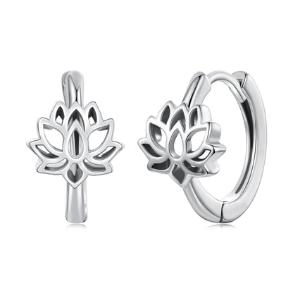 925 Sterling Silver Oxidized Silver Earrings 1.3x0.8cm for Women