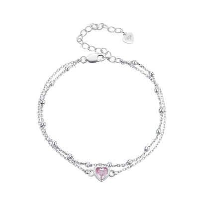 S925 Sterling Silver Pavé CZ Plated Bracelet for Women