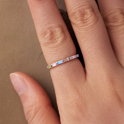 925 Sterling Silver CZ Pavé Setting Ring Size 6 for Women