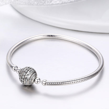 925 Sterling Silver SCB Bracelet Style Nan Size 17.0 for Women