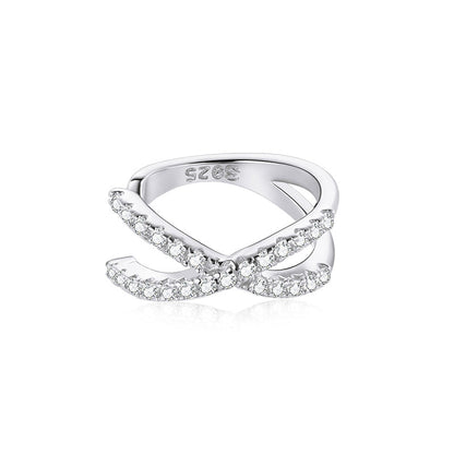 925 Sterling Silver Earrings with Pavé Setting CZ - 1.2cm Diameter
