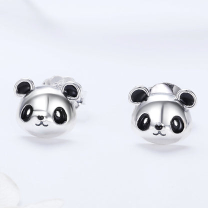 925 Sterling Silver Oxidized Enamel Earrings