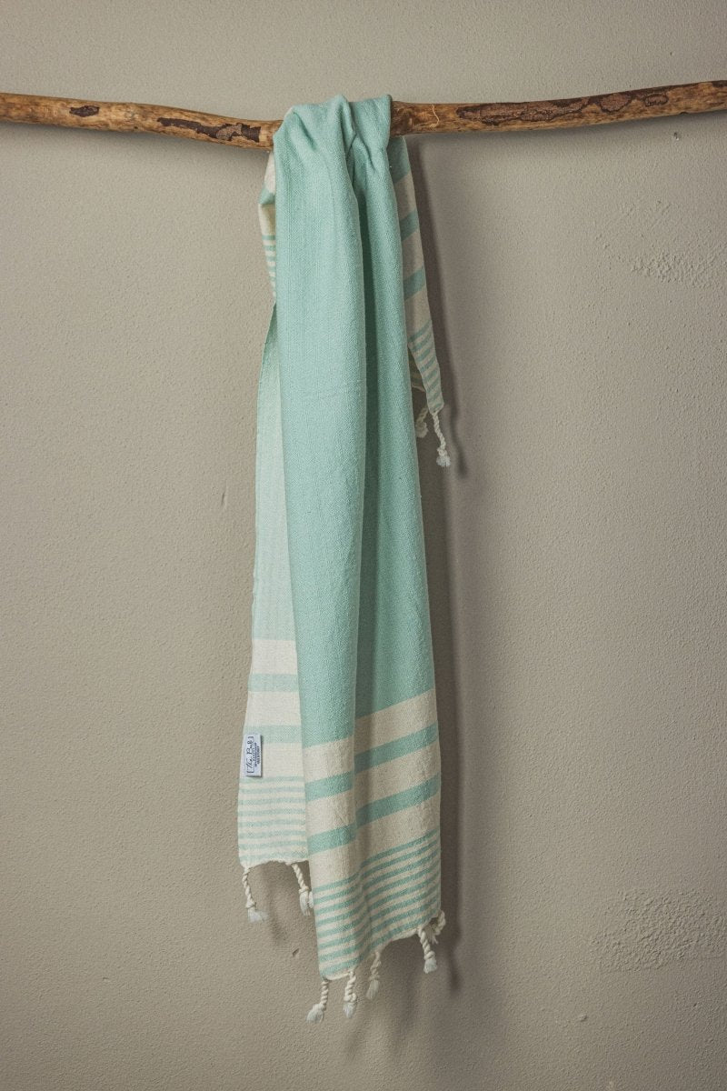 Essential Stripe Hand Towel Collection – 20” x 40” Turkish Cotton Hand Towels