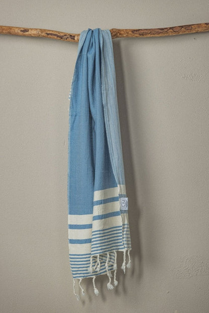 Essential Stripe Hand Towel Collection – 20” x 40” Turkish Cotton Hand Towels