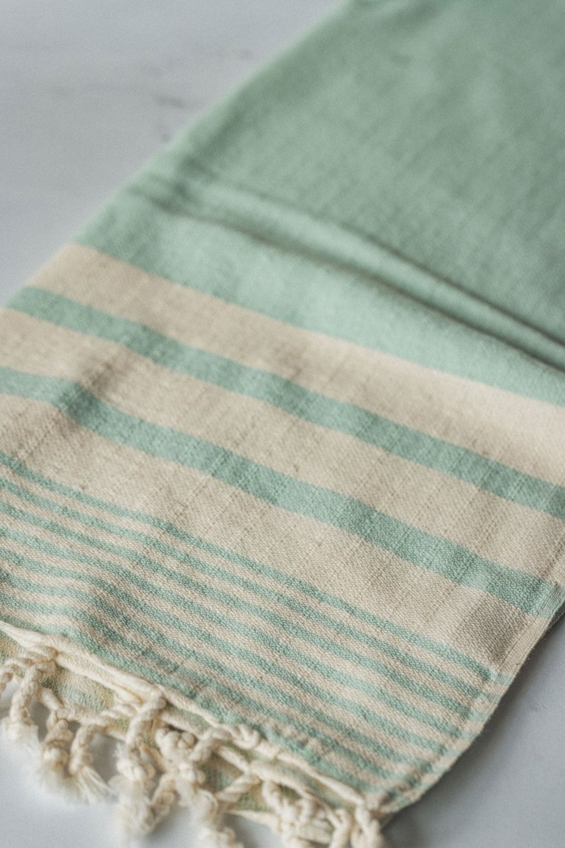 Essential Stripe Hand Towel Collection – 20” x 40” Turkish Cotton Hand Towels