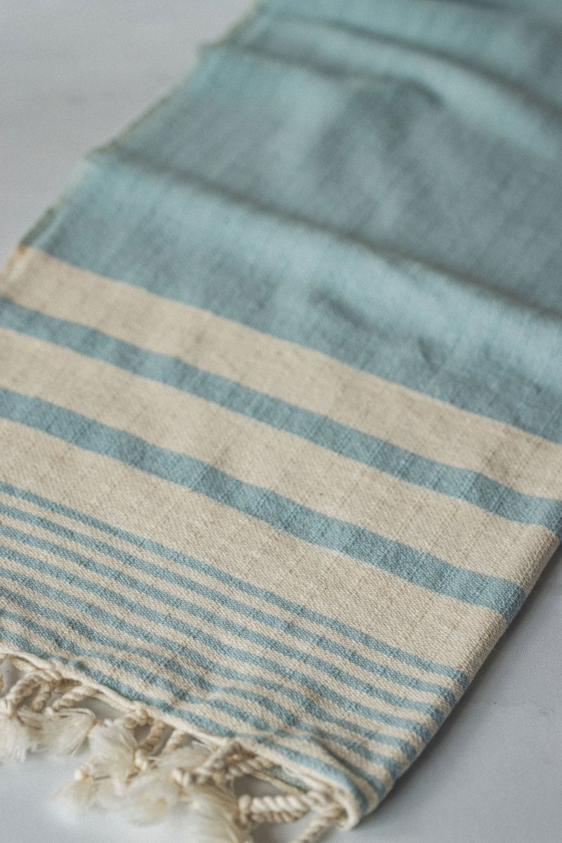 Essential Stripe Hand Towel Collection – 20” x 40” Turkish Cotton Hand Towels