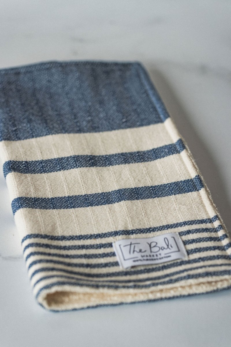 Essential Stripe Washcloth Collection – 12” x 12” Turkish Cotton