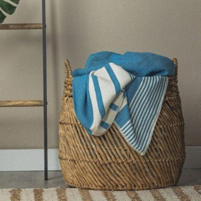 Essential Stripe Throw Blanket Collection – Turkish Cotton, 70” x 90”