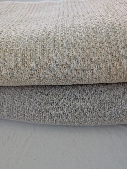 Honeycomb Waffle Weave Bedspread – Warm, Organic Turkish Cotton Comfort (Queen/King)