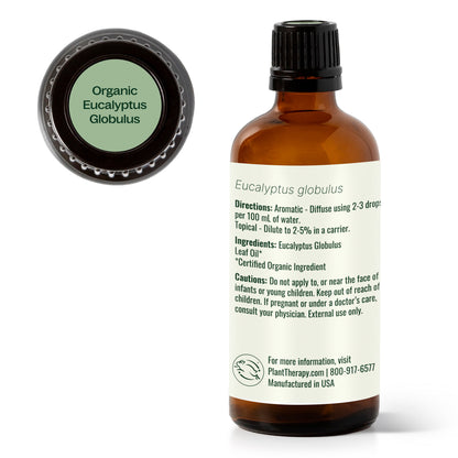 Organic Eucalyptus Globulus Essential Oil