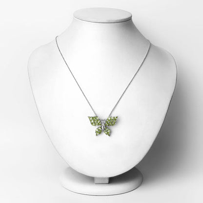 3.90 Carat Genuine Peridot .925 Sterling Silver Pendant