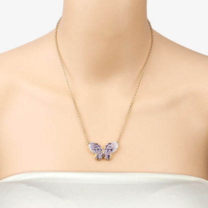 3.31 Carat Genuine Tanzanite and White Zircon .925 Sterling Silver Pendant