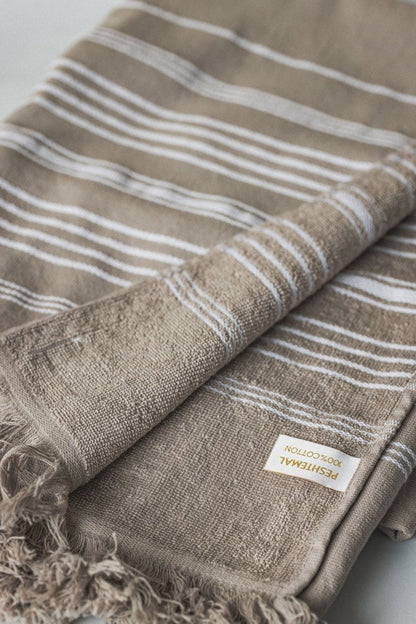 Sensation Hand Towel Collection – 17”x27” Turkish Cotton Towels with Terry Backing & Fringe