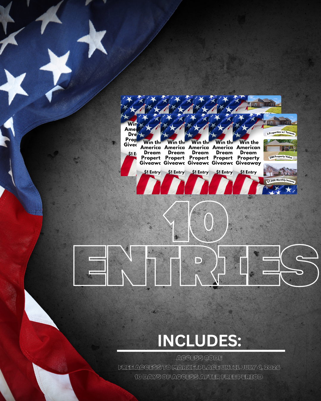 10 Entries into Win the American Dream Property Giveaway